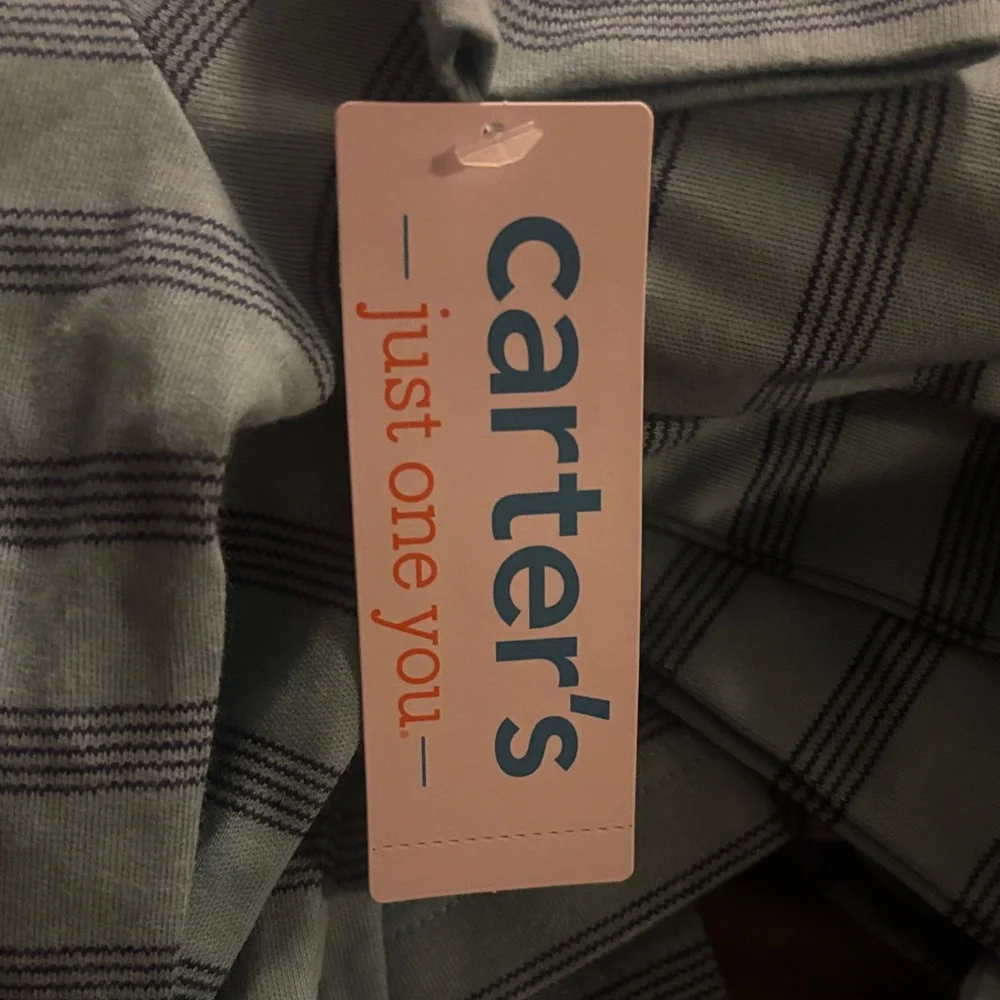 RESELLERS - Carter's Striped “Little Brother” Footie, Size 6 months, 6 ct.